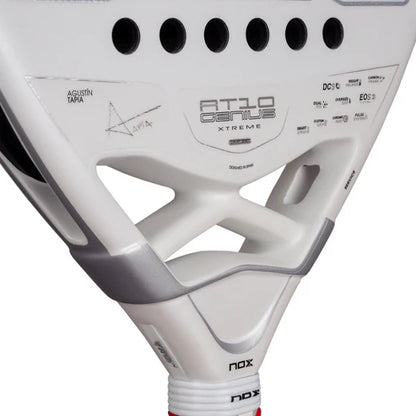 Pala de Padel Nox AT10 Genius Attack 12K Alum XTREM 2026 + Tarro de pelotas +Overgrip + Protector